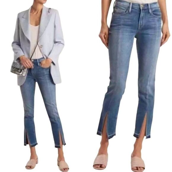 FRAME Le Nouveau Straight Split Front Jeans Size 29 - Picture 1 of 12
